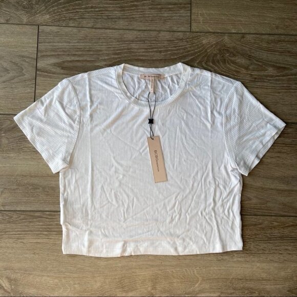 NWT BCBGeneration  Solid Crop T-shirt - Picture 3 of 9
